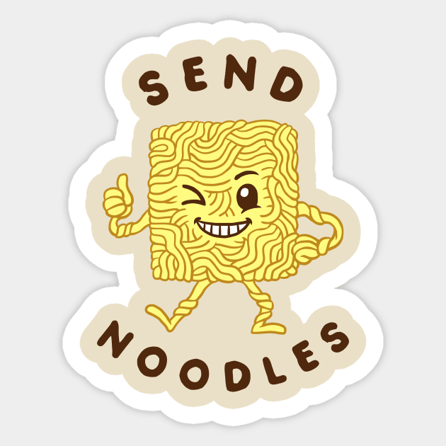Send Noodles Sticker by dumbshirts
